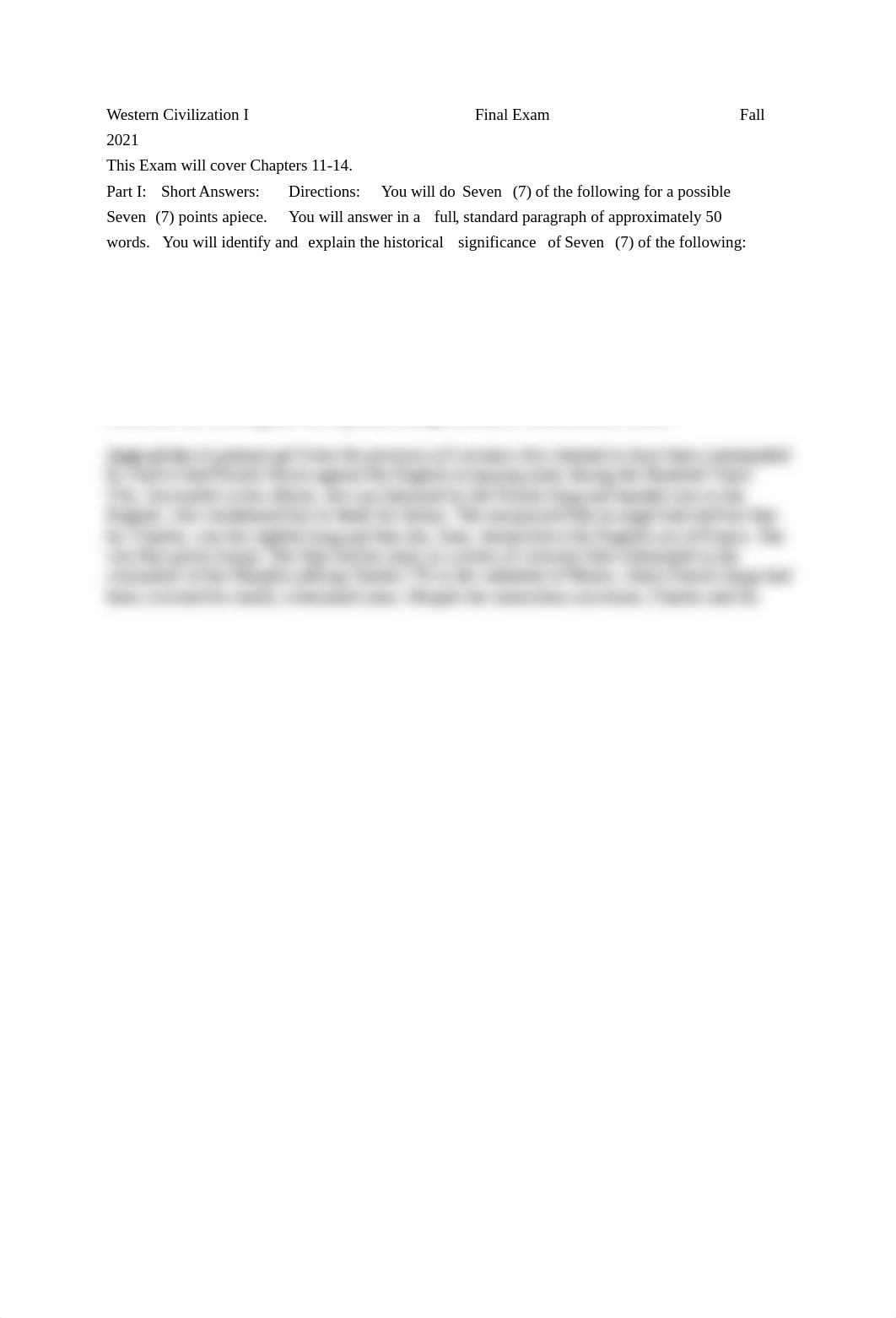 Western Civilization I Final Exam .docx_drvan7it69h_page1