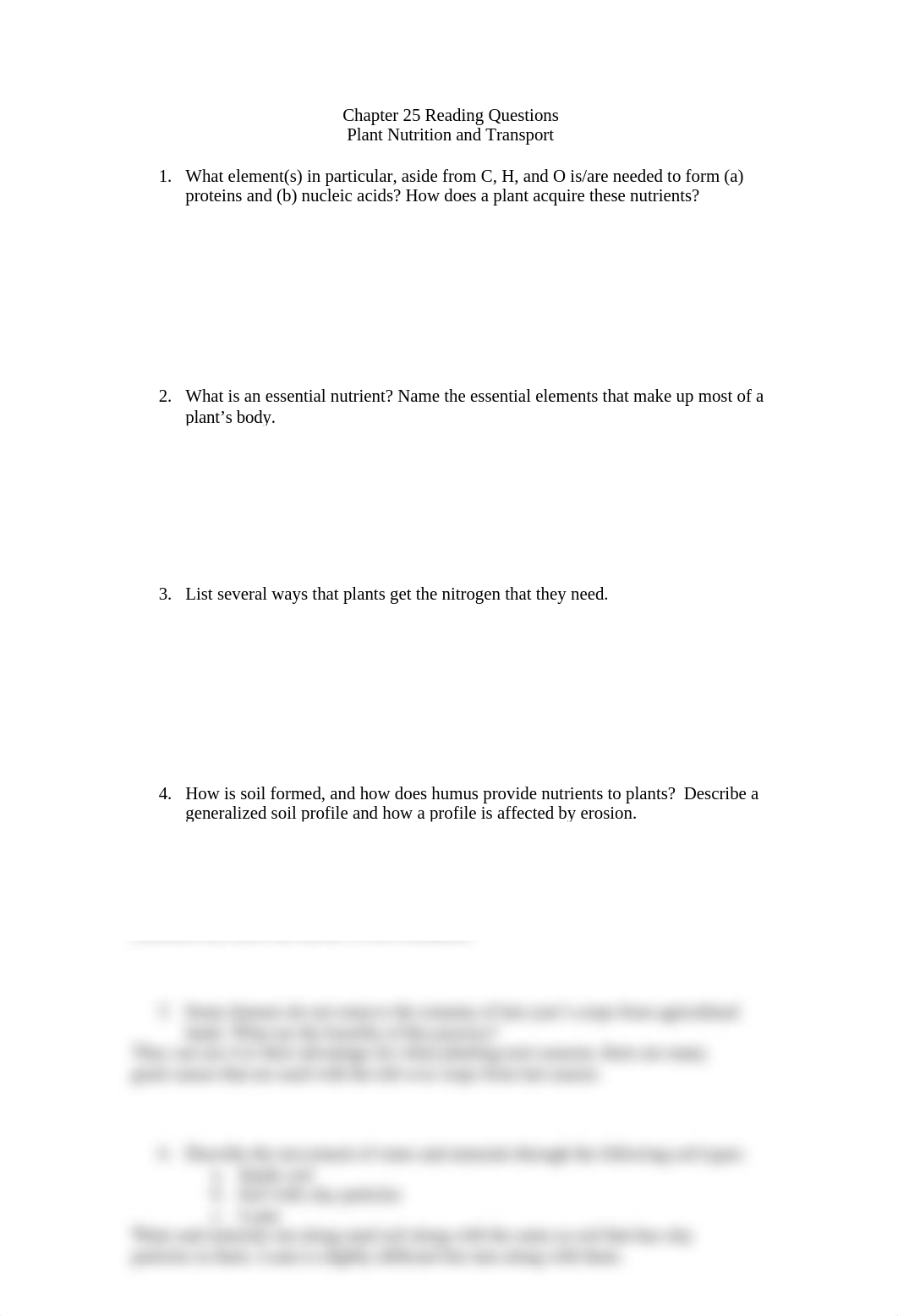 Plant Nutrition and Transport Reading Questions (Chapter 25).doc_drve3sfdoss_page1