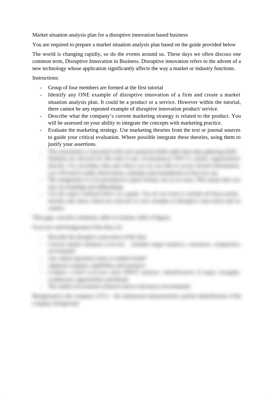 Market situation analysis plan for a disruptive innovation based business.docx_drwgw0fmei2_page1