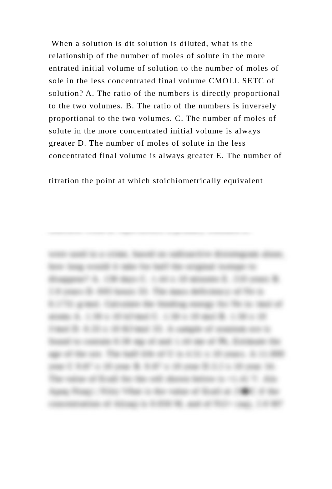 When a solution is dit solution is diluted, what is the relationship .docx_drwlog03mm9_page2