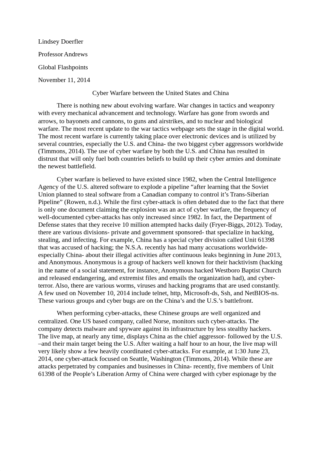 Student generated The U.S. - China Cyber War Essay_drwqbt1onlw_page1