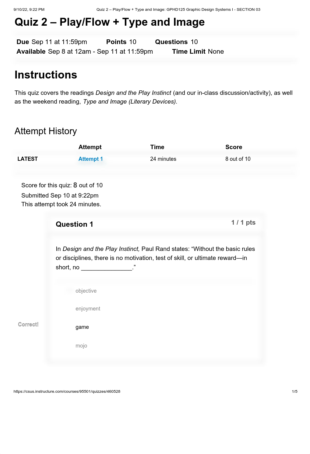 Quiz 2 - Play_Flow + Type and Image_ GPHD125 Graphic Design Systems I - SECTION 03.pdf_drwv2l3ta4c_page1