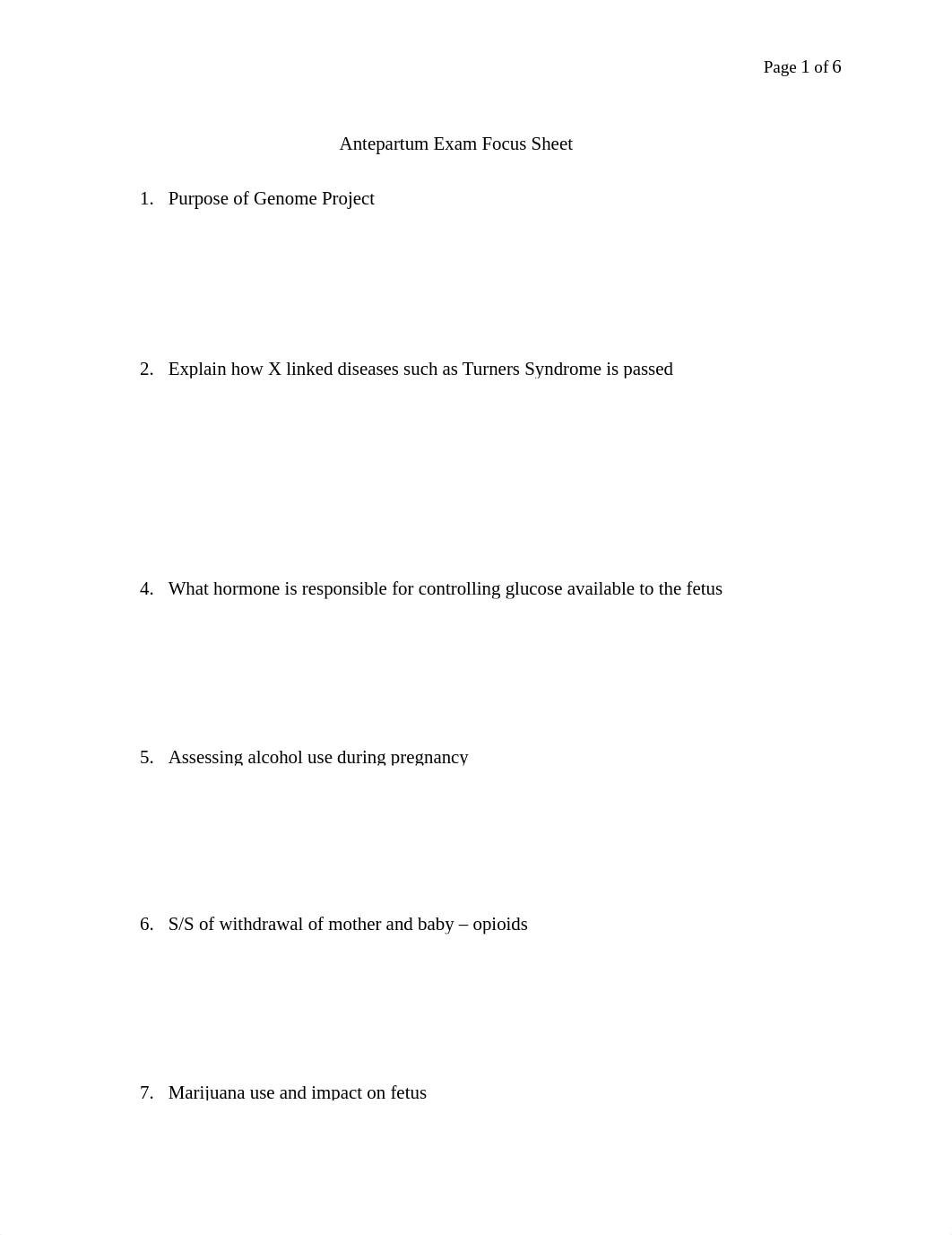 NR208 Antepartum Exam Focus Sheet (1).docx_drx1zchrdwb_page1