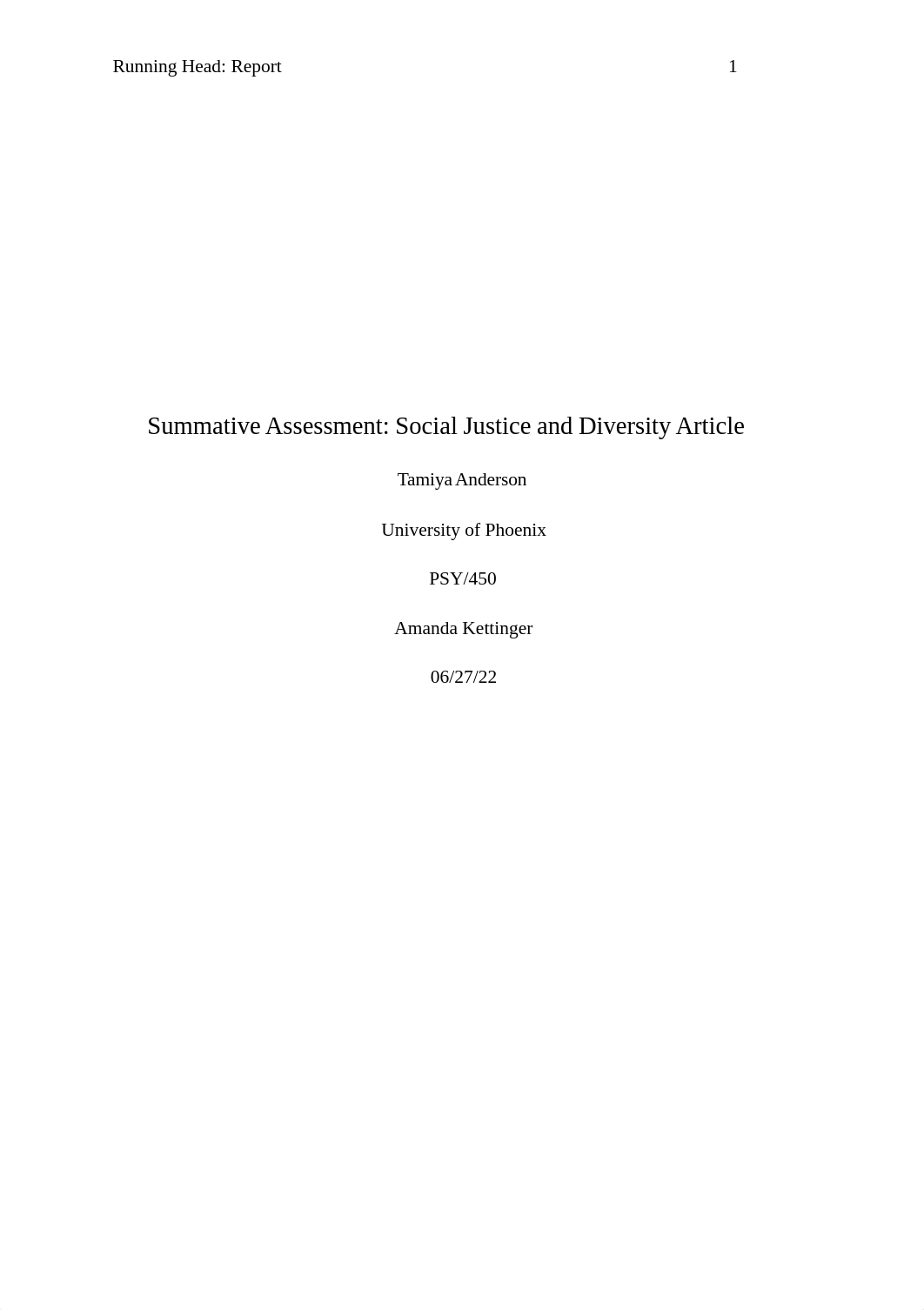 psy450w4Summative Assessment- Social Justice and Diversity Article.docx_drx22vqrdz6_page1