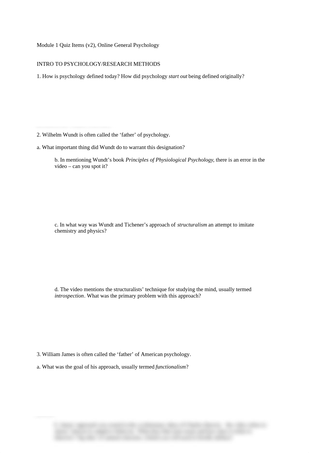 Module 1 Quiz Items (v2), Online General Psychology_drx6wajx03m_page1