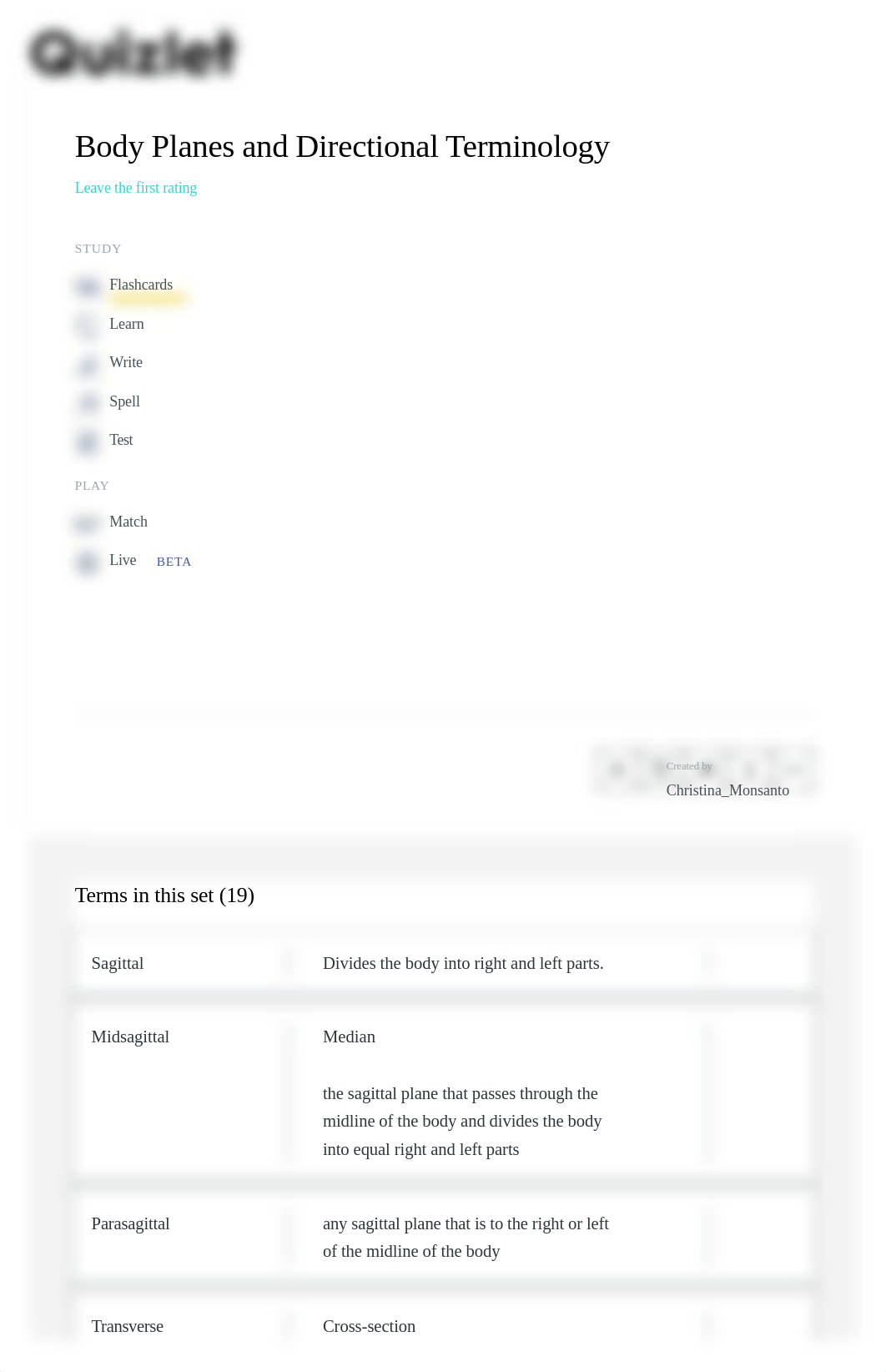 Body Planes and Directional Terminology Flashcards _ Quizlet.pdf_drxdx6lu2ki_page1