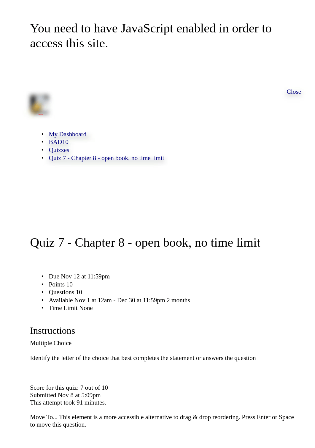 Quiz 7 - Chapter 8 - open book, no time limit: BAD10: American Business in Its Global Context: Secti_drxok6186vx_page1