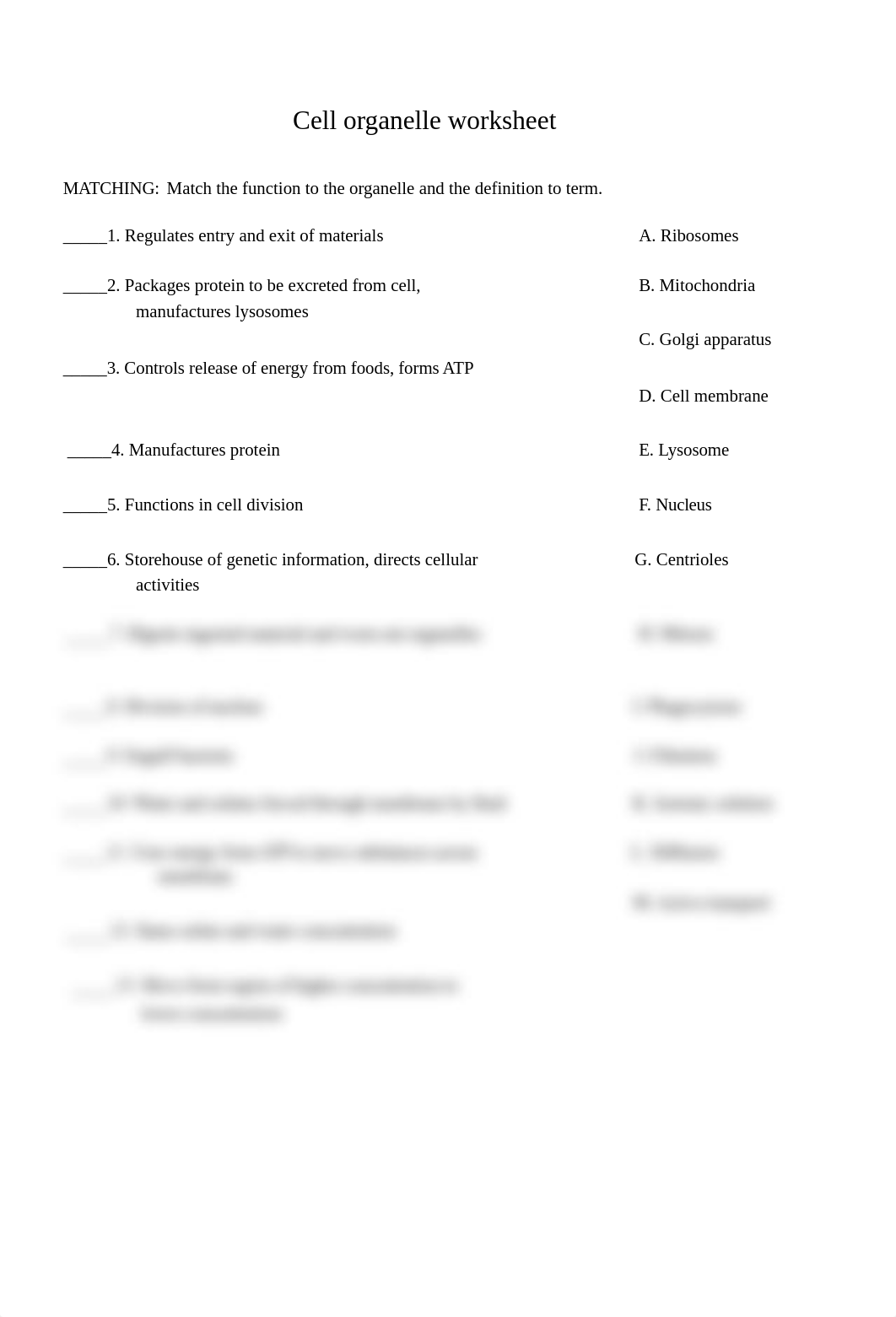 Cell organelle matching.pdf_drxpcf2ikd3_page1