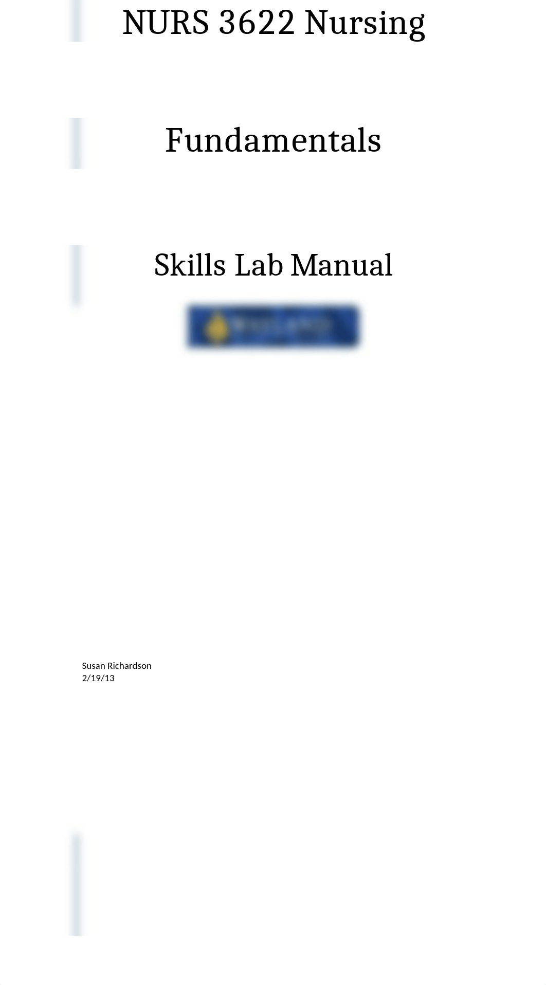 NURS 3622 Fundamentals Skills Lab Manual_drxvf5zgf1s_page1