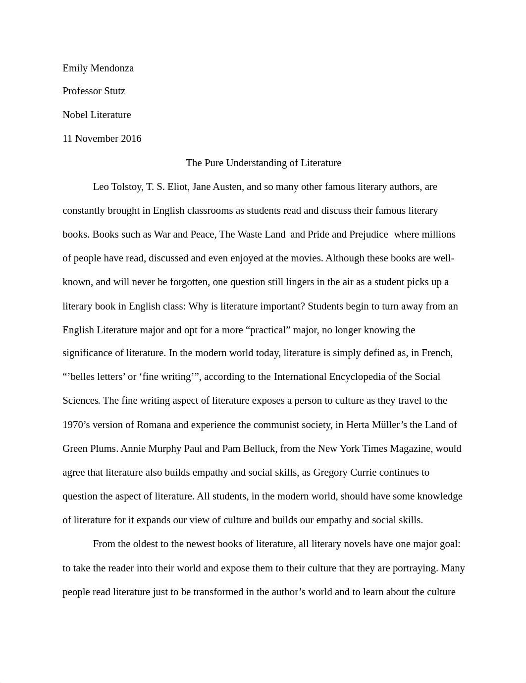 The Importance of Literature Essay.docx_dryesjggfq1_page1