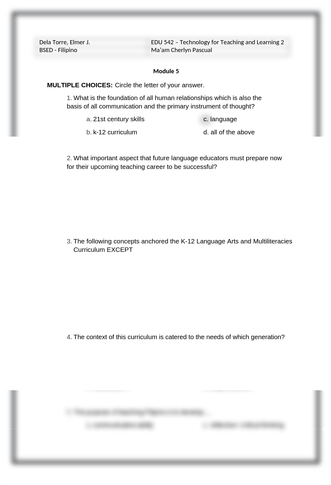 EDU 542 Module 5 - Elmer J. Dela Torre.docx_dryggwy3sh6_page1