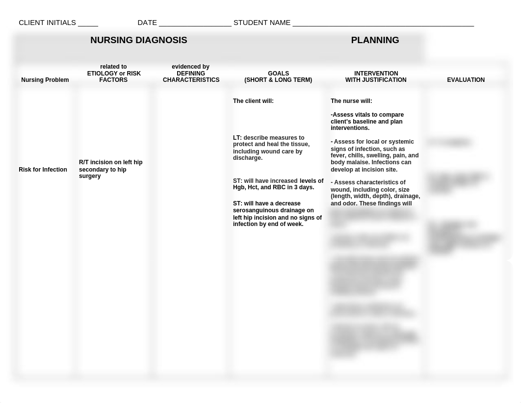 care plan risk for infection rt hip surgery.doc_dryktjt6zxf_page1