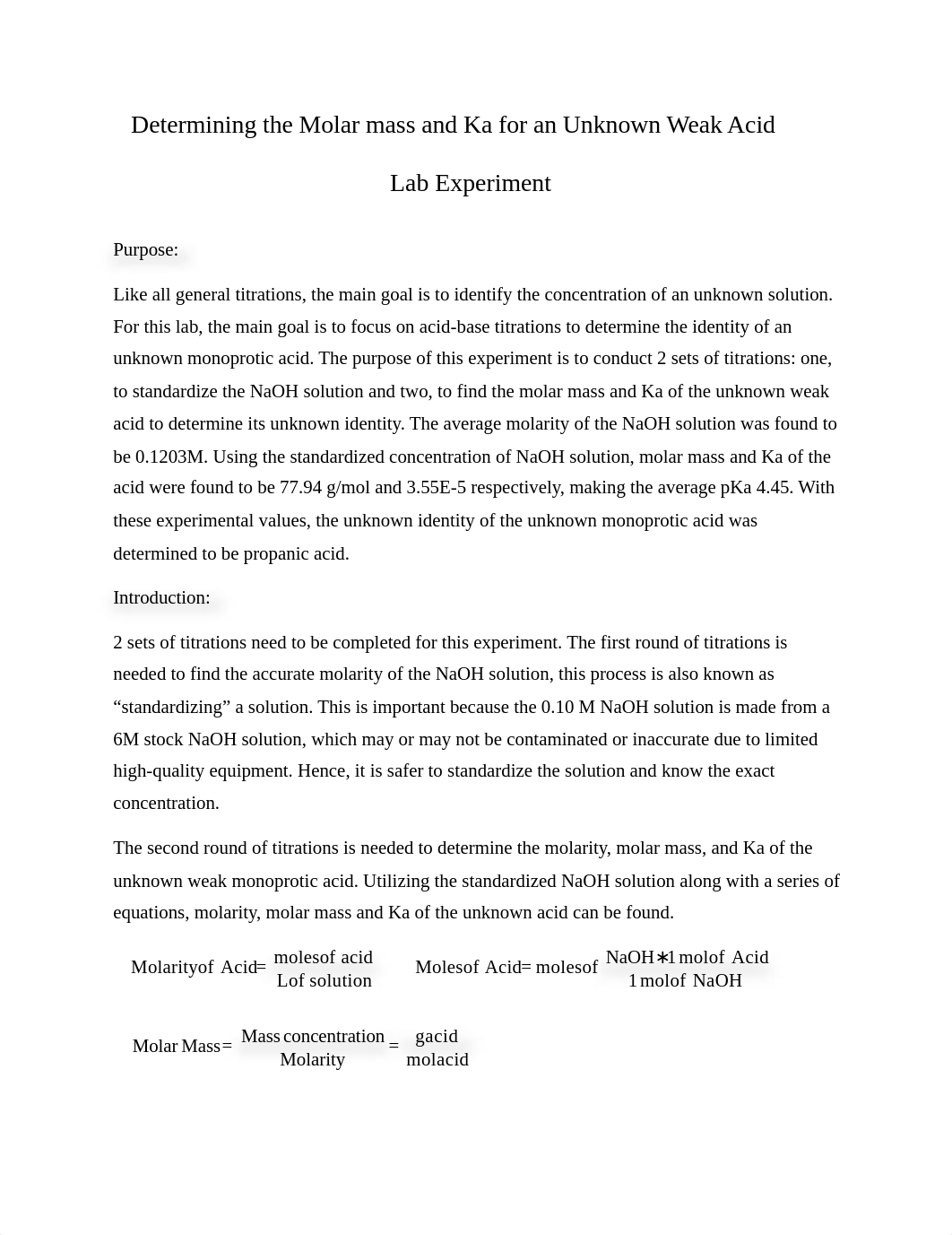 Molar Mass & Ka.docx_drystsyvho5_page1