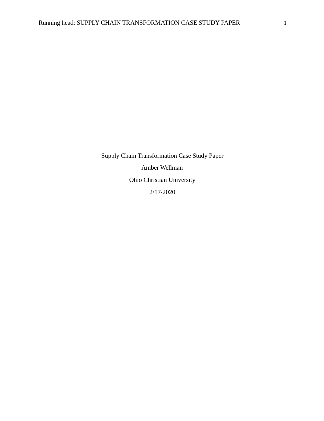 Supply Chain Transformation Case Study Paper.docx_drywy1h3qcf_page1