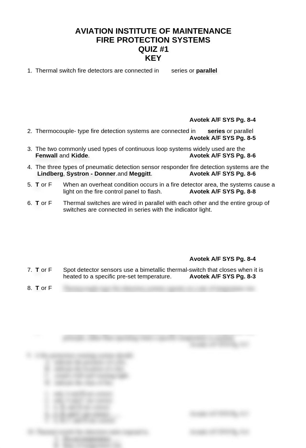 AMT 1214 Fire Protection Systems Quiz1 Key.doc_dryxaynvzk3_page1