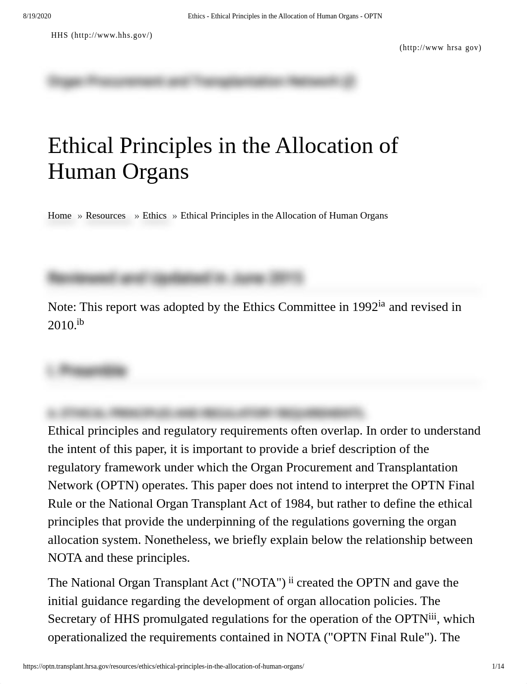 Ethics - Ethical Principles in the Allocation of Human Organs - OPTN- assess 5.pdf_drzf9cfrhw9_page1