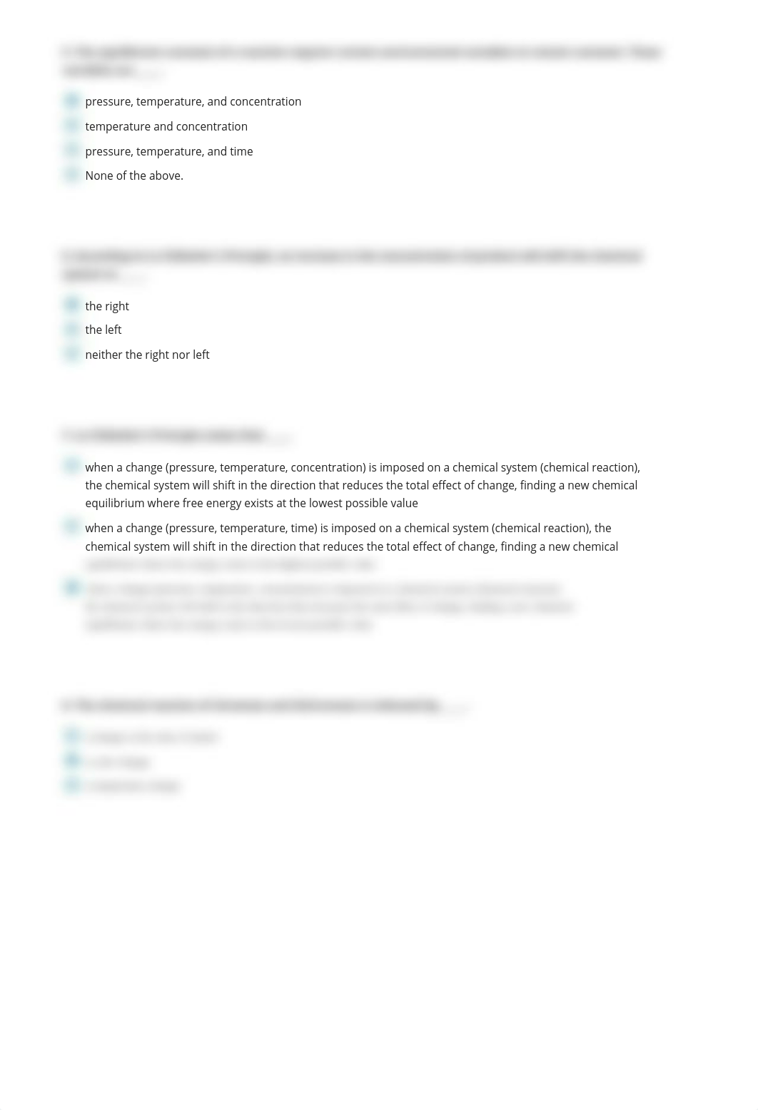 Equilibrium and Le Châtelier's Principle - Evaluation report_drzs3eljr3b_page2