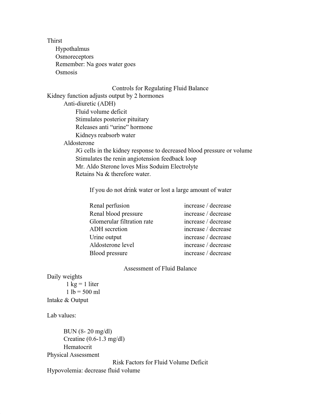 FLUID ELECTROLYTE LECTURE NOTE TYPED PT2ecture notes fluid and lytes (3)_ds022vf6dq6_page2