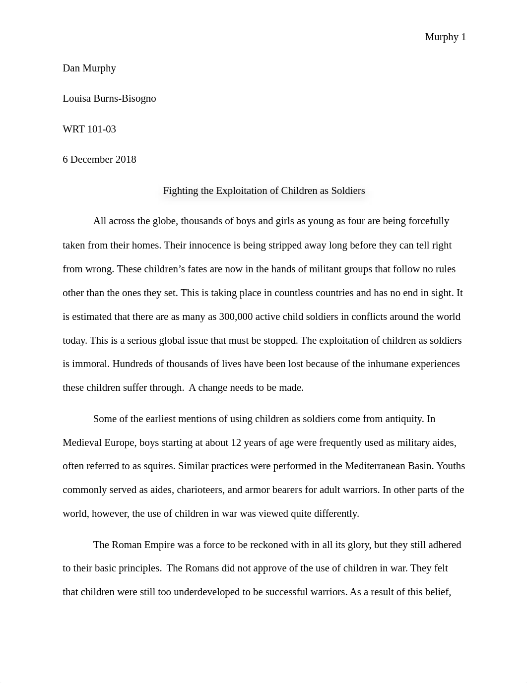 Exploitation of Child Soldiers Essay_ds04021fq3i_page1