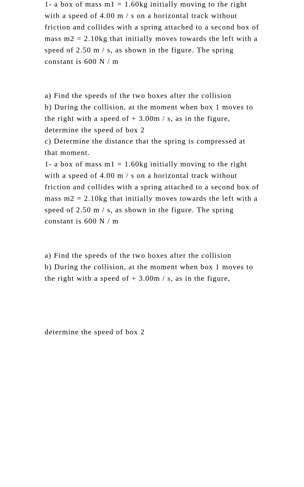 1- a box of mass m1 = 1.60kg initially moving to the right with a .docx_ds0brgwfv9n_page3