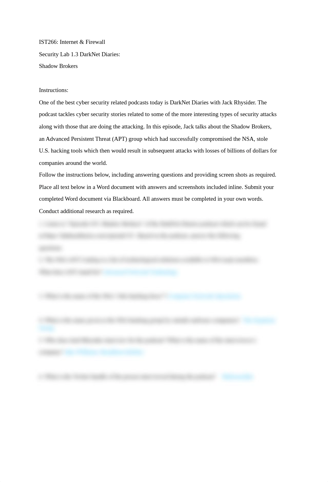 Lab 1.3 DarkNet Diaries Shadow Brokers.docx_ds0ds16qh4h_page1