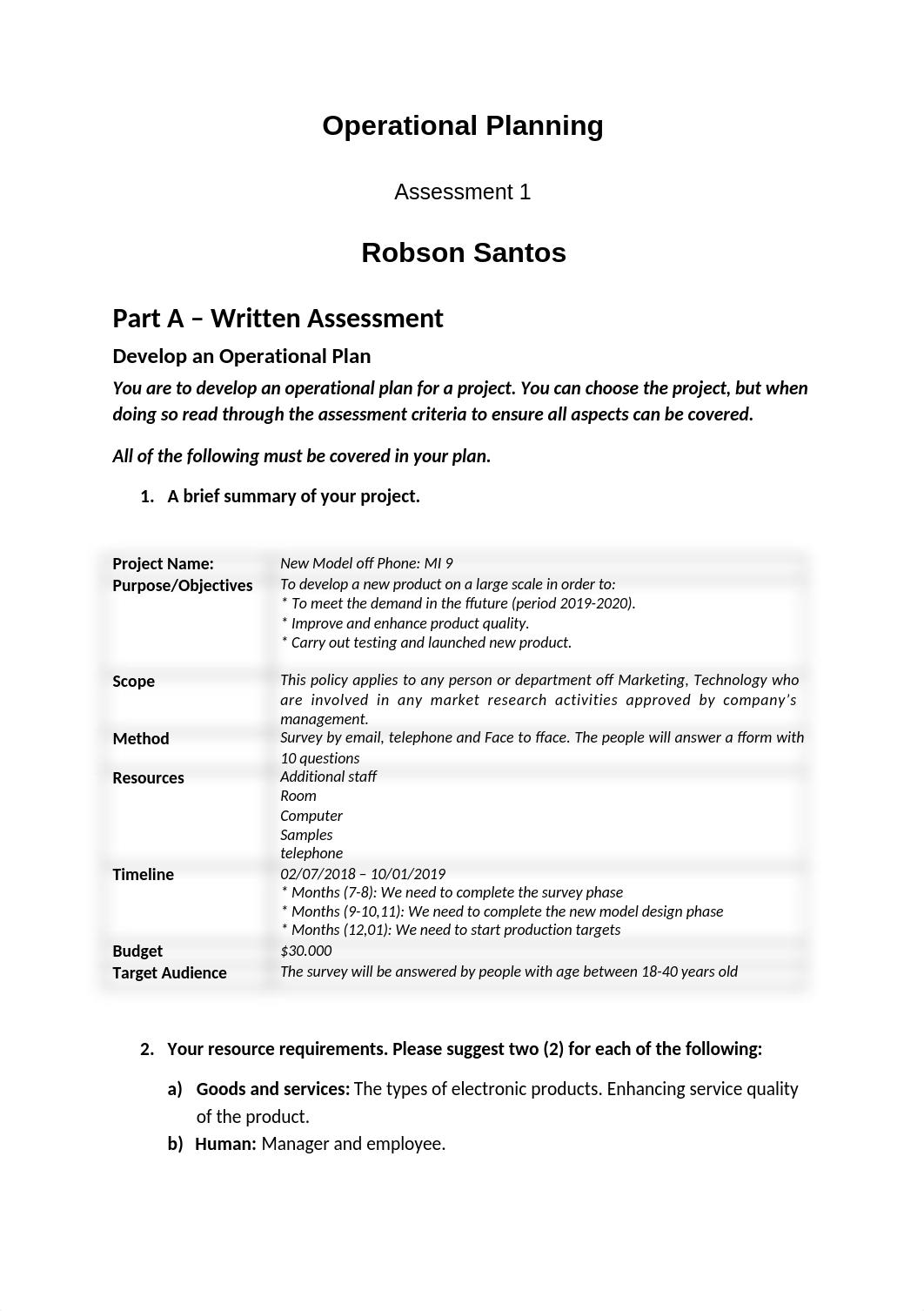 Robson Santos_S40044148_Operational Planning_Assess1.docx_ds0k53zizec_page1