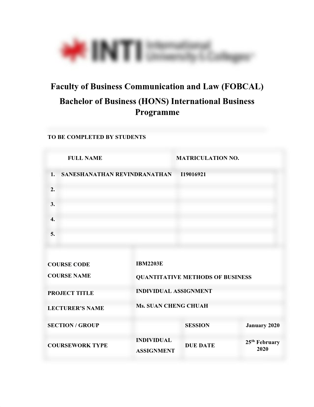 IBM2203E QUANTITATIVE METHOD FOR BUSINESS INDIVIDUAL ASSIGNMENT.pdf_ds0qilx402z_page1