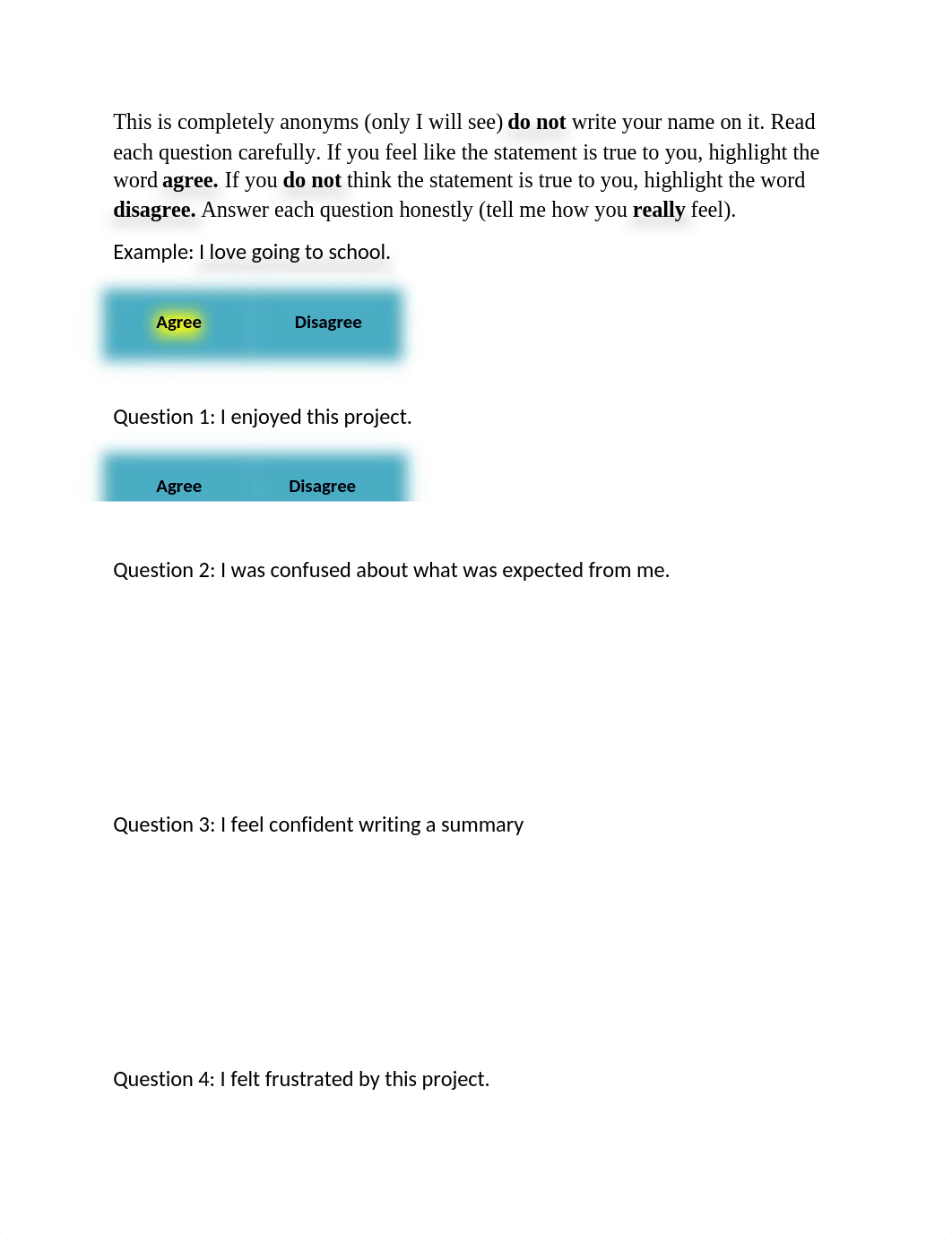 Likert Scale, Open-ended Questions & Teacher's Next Steps_ds1cmg9em6f_page1