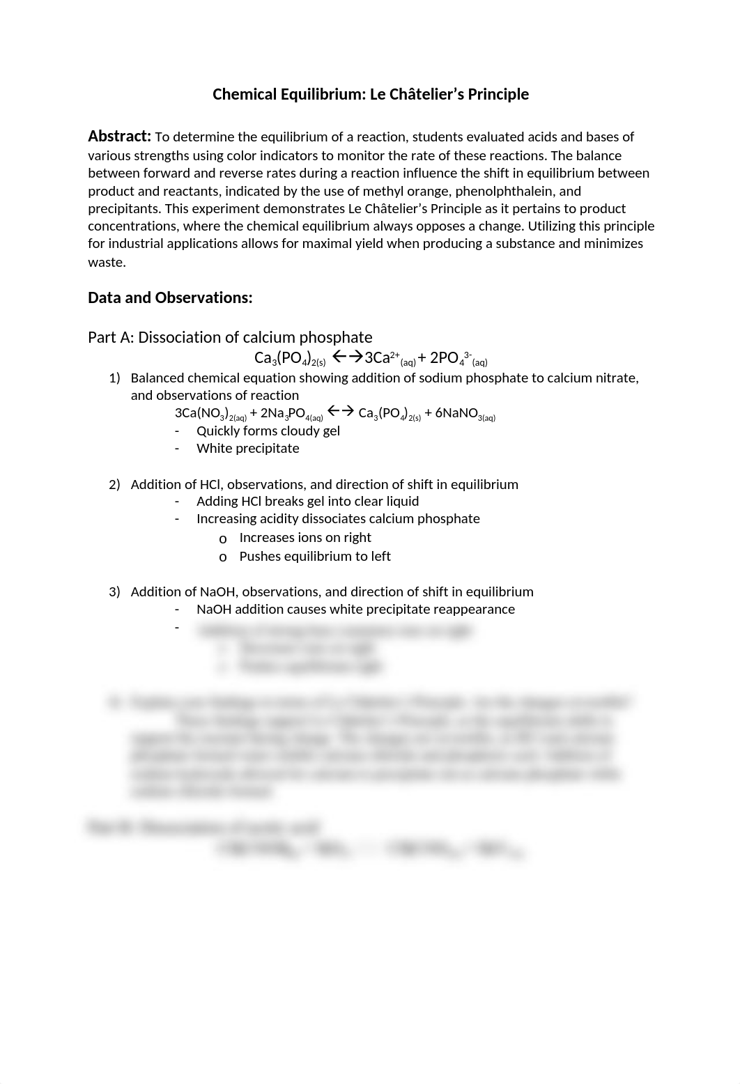 Le Châtelier's Principle - lab report.docx_ds1g66j12we_page1