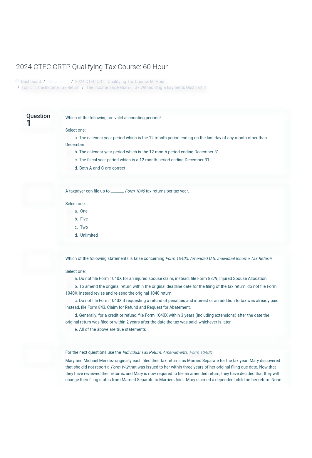 The Income Tax Return : Tax Withholding & Payments Quiz Part II.pdf_ds1l295g348_page1