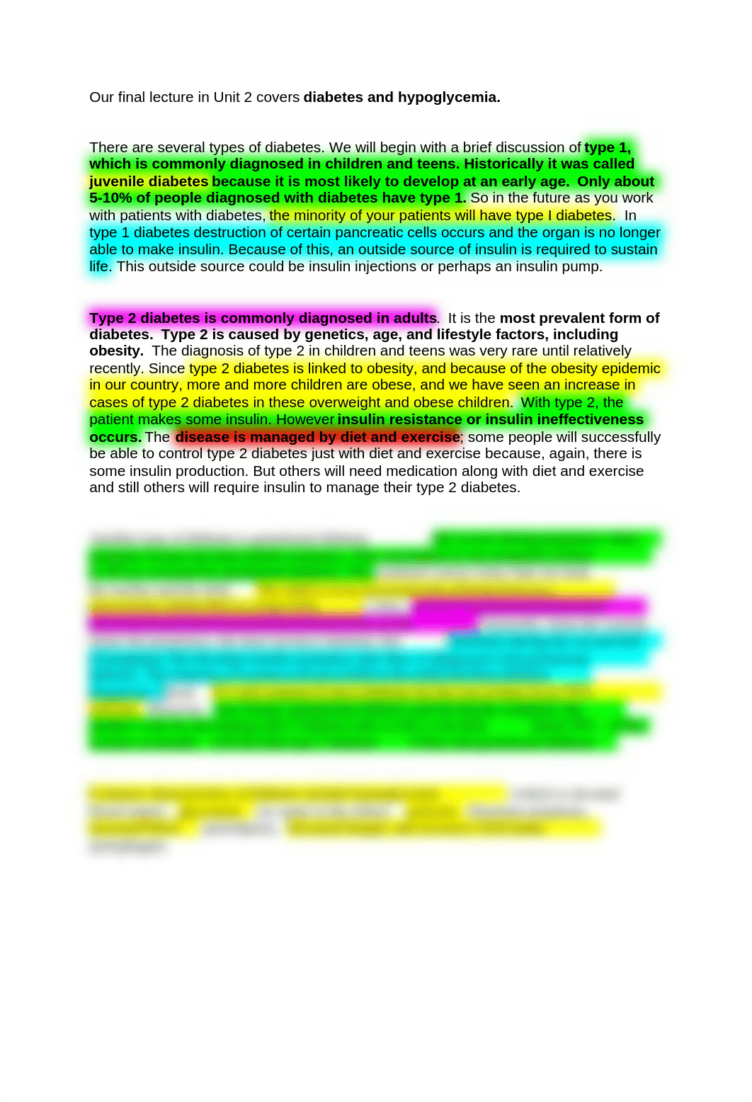 Unit 2 Lecture 6 Diabetes and Hypoglycemia.docx_ds1m3wzhkur_page1