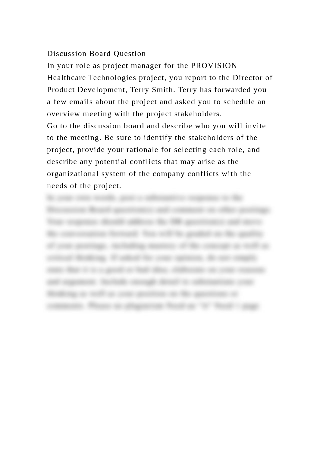 Discussion Board QuestionIn your role as project manager for the P.docx_ds1mg9k9504_page2