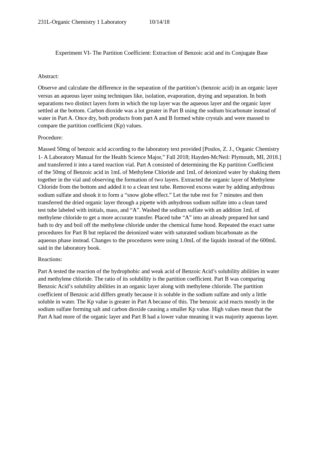 Organic Chemistry Formal Lab report partition coefficent 2018.docx_ds23ufyol5m_page1