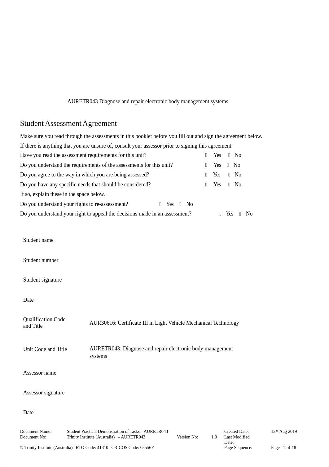 AURETR043_Assessment 2_Practical Demonstration Tasks_V2.docx_ds2fexpqoml_page1