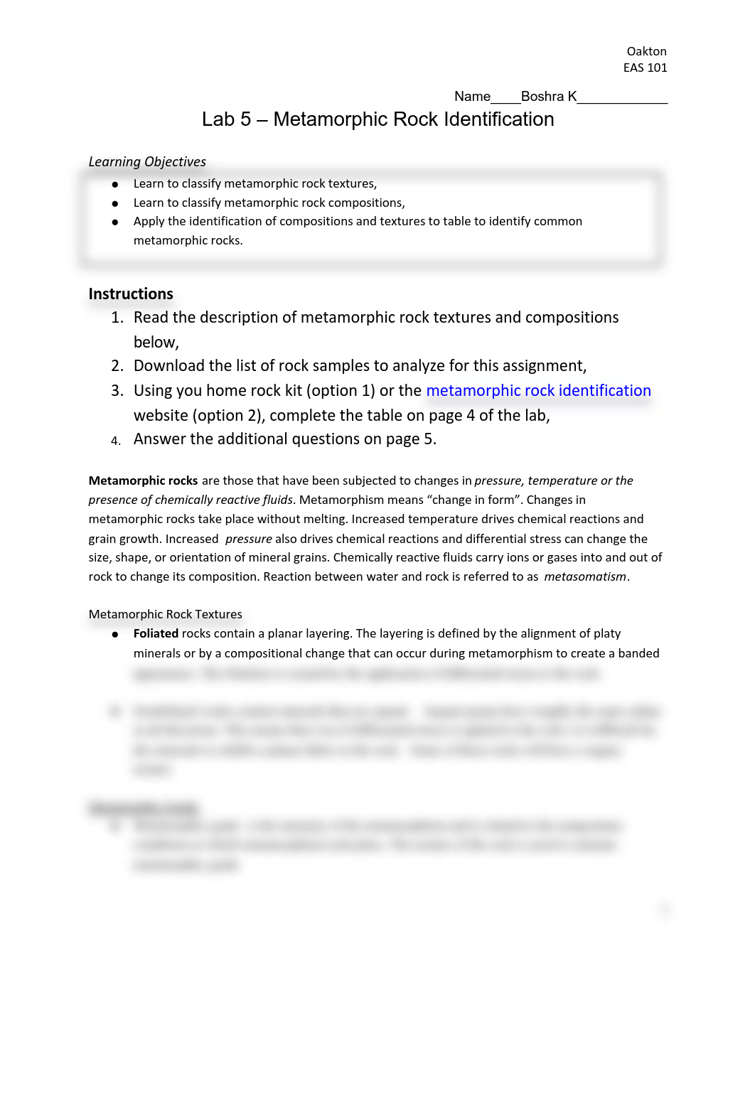 Lab 5 Oakton Metamorphic Rock Identification Lab_ds2tvquon3q_page1