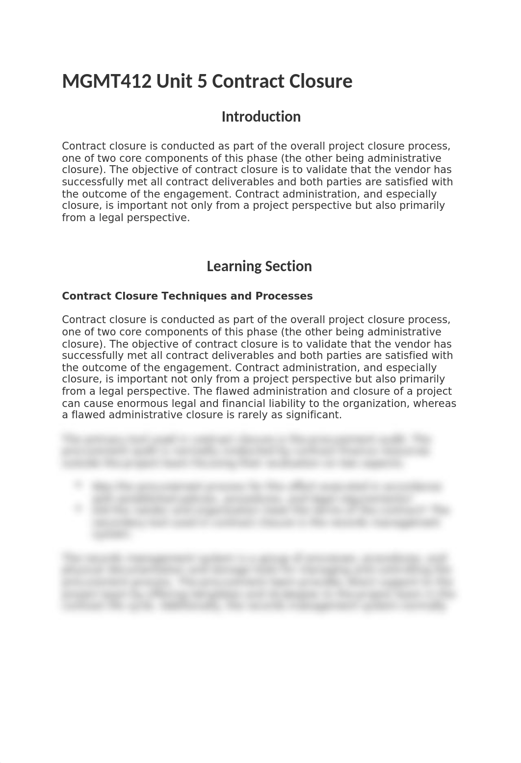 MGMT412 Unit 5 Contract Closure.docx_ds33xttjqf0_page1