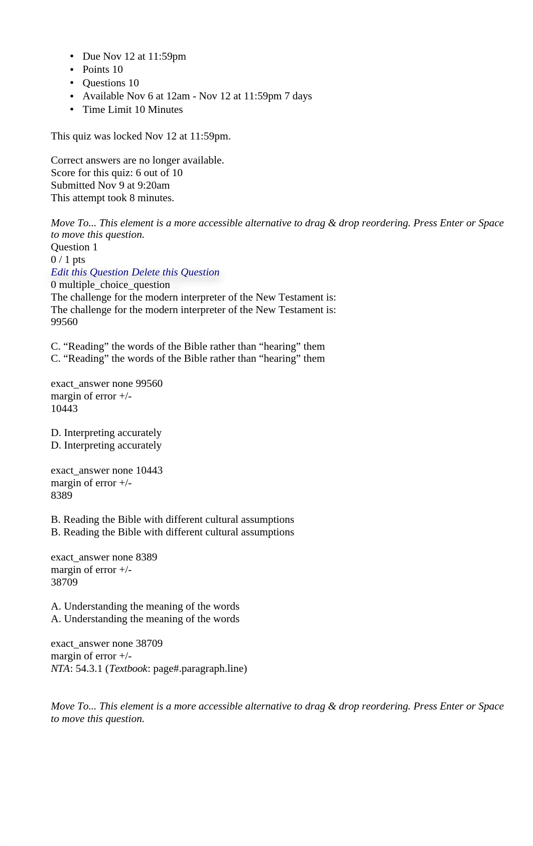 Quiz: NTA, Chap 3: REL 1020 11E INTRODUCTION TO THE NEW TESTAMENT WT-16.html_ds35vzzul9n_page2