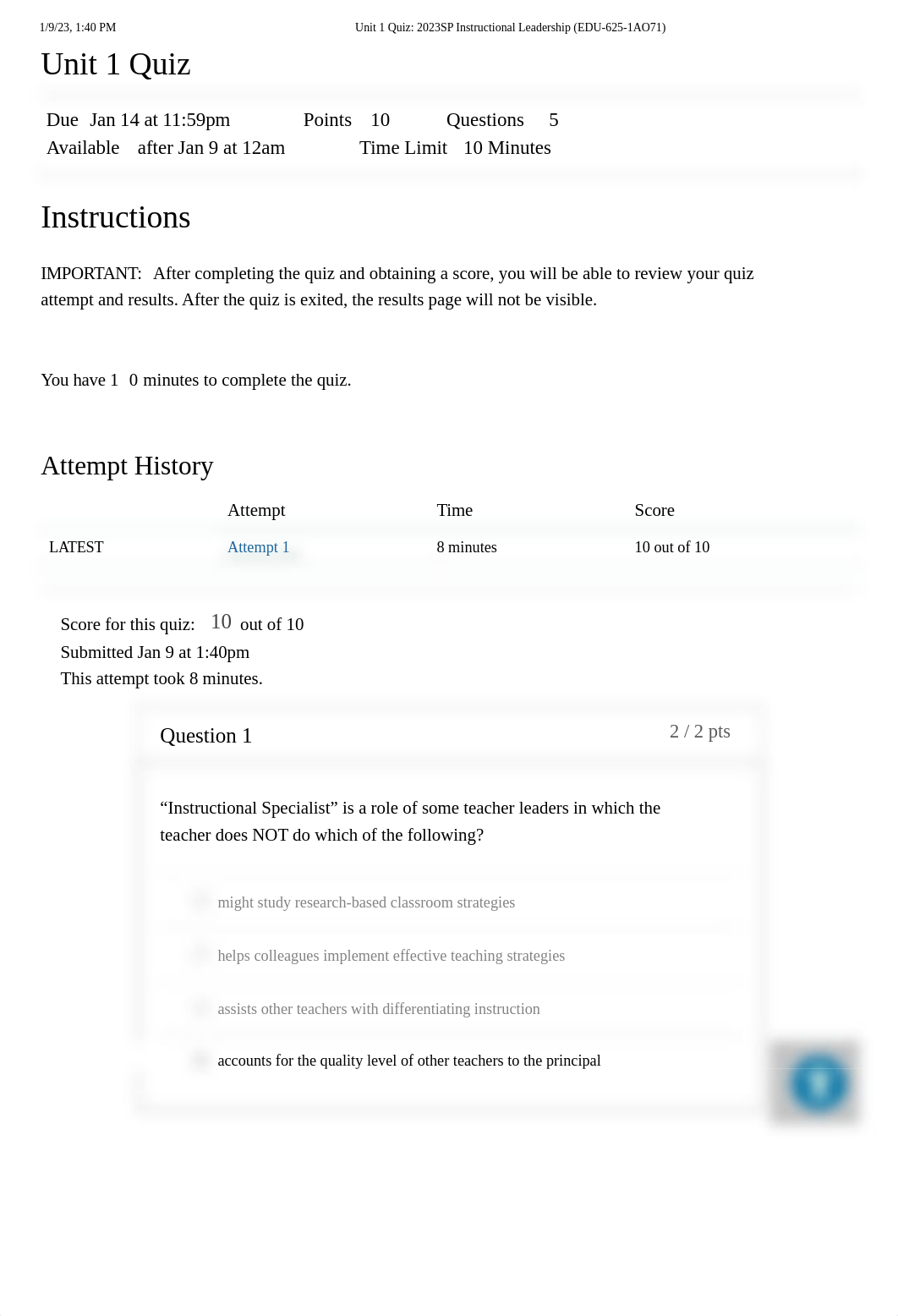 Unit 1 Quiz_ 2023SP Instructional Leadership (EDU-625-1AO71).pdf_ds3hw3l6s7j_page1