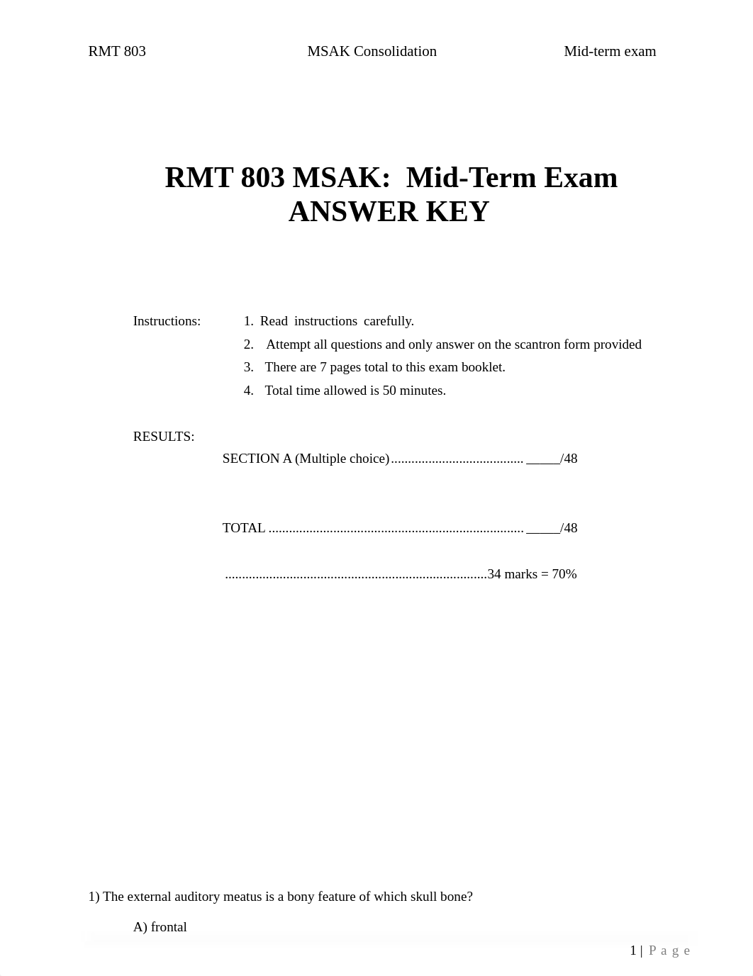 RMT 803 - MSAK Consolidation - Mid-term ANSWER KEY - 2014 Nov Revised_ds3nzywrugj_page1