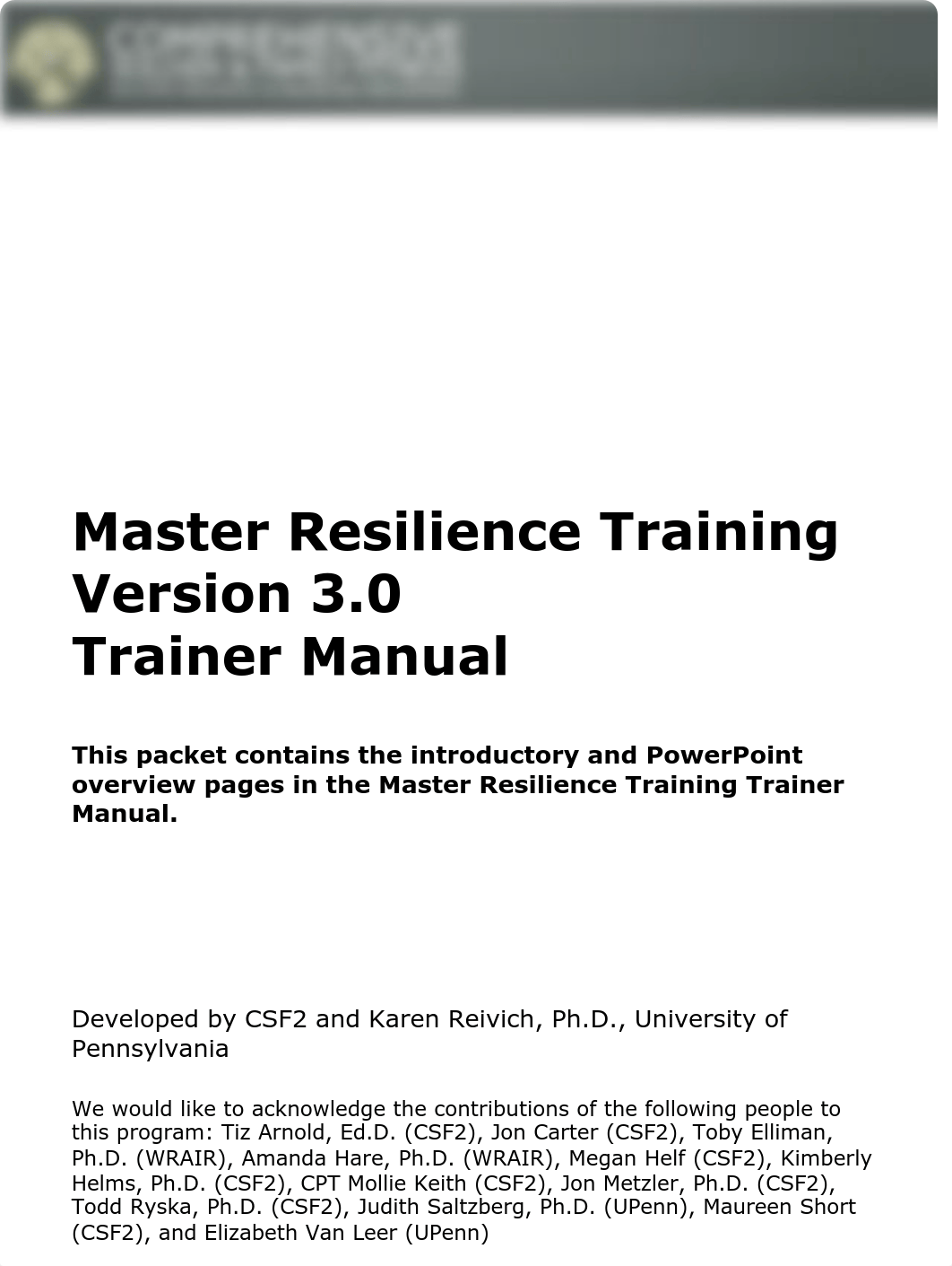 Resilience Training Trainer Manual Overview Mar 2014 v3.0.pdf_ds3r2xn6aj6_page1