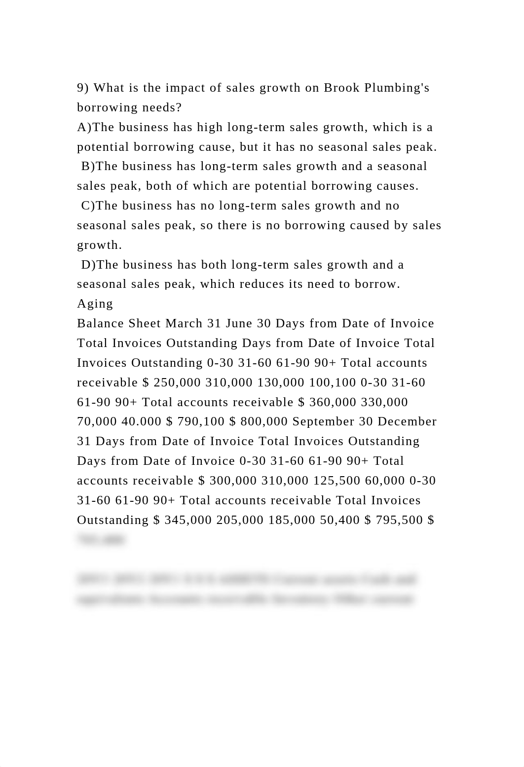 9) What is the impact of sales growth on Brook Plumbings borrowing .docx_ds3ryai149a_page2