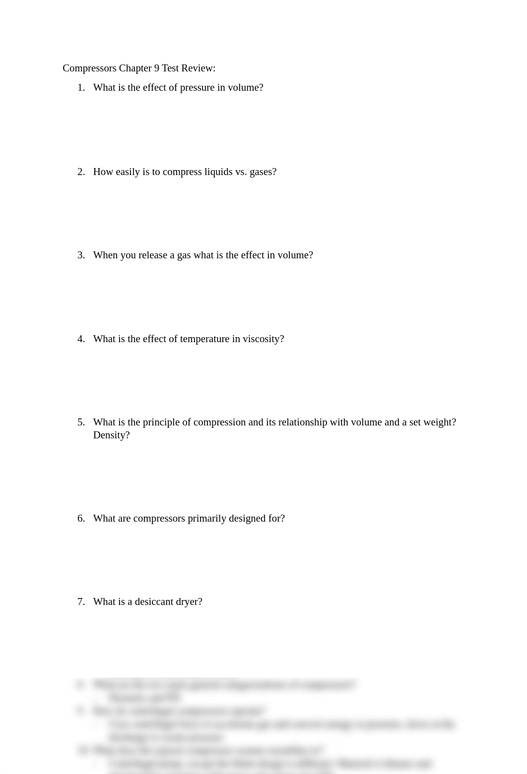 Compressors Chapter 9 Test Review for Troubleshooting.docx_ds3u88k79wg_page1