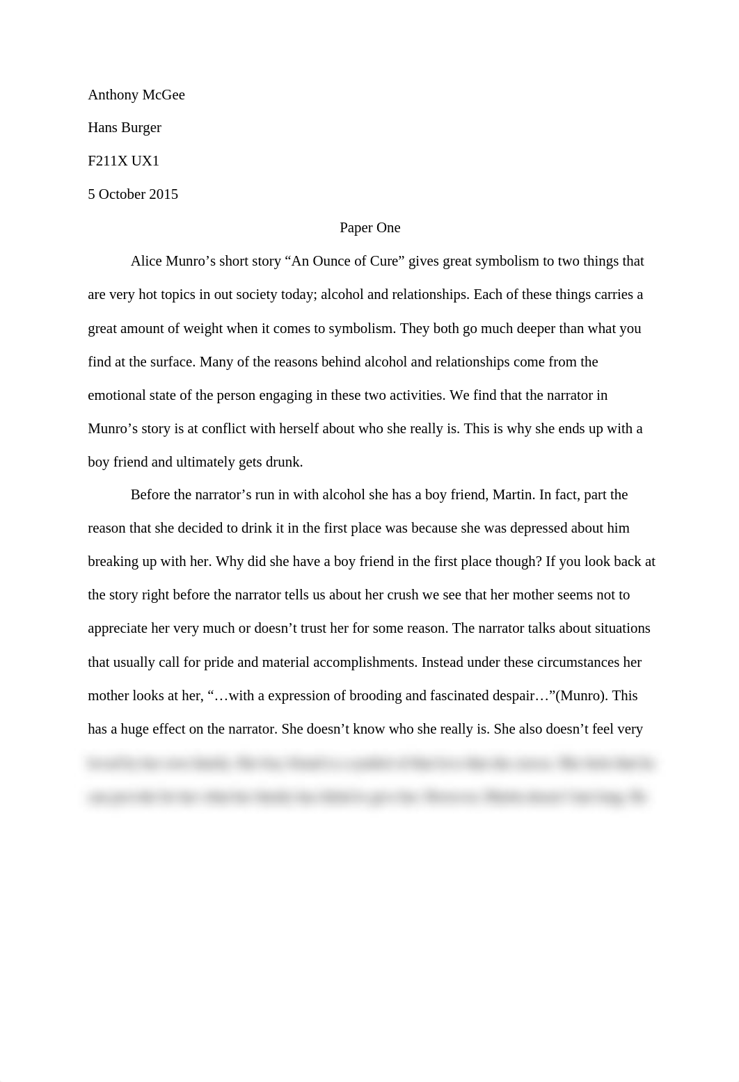 Alice Munro "An Ounce of Cure"_ds3vnh22m3m_page1