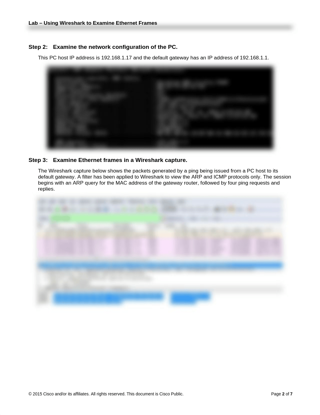 05.1.1.7 Lab - Using Wireshark to Examine Ethernet Frames_ds3zdk06s50_page2