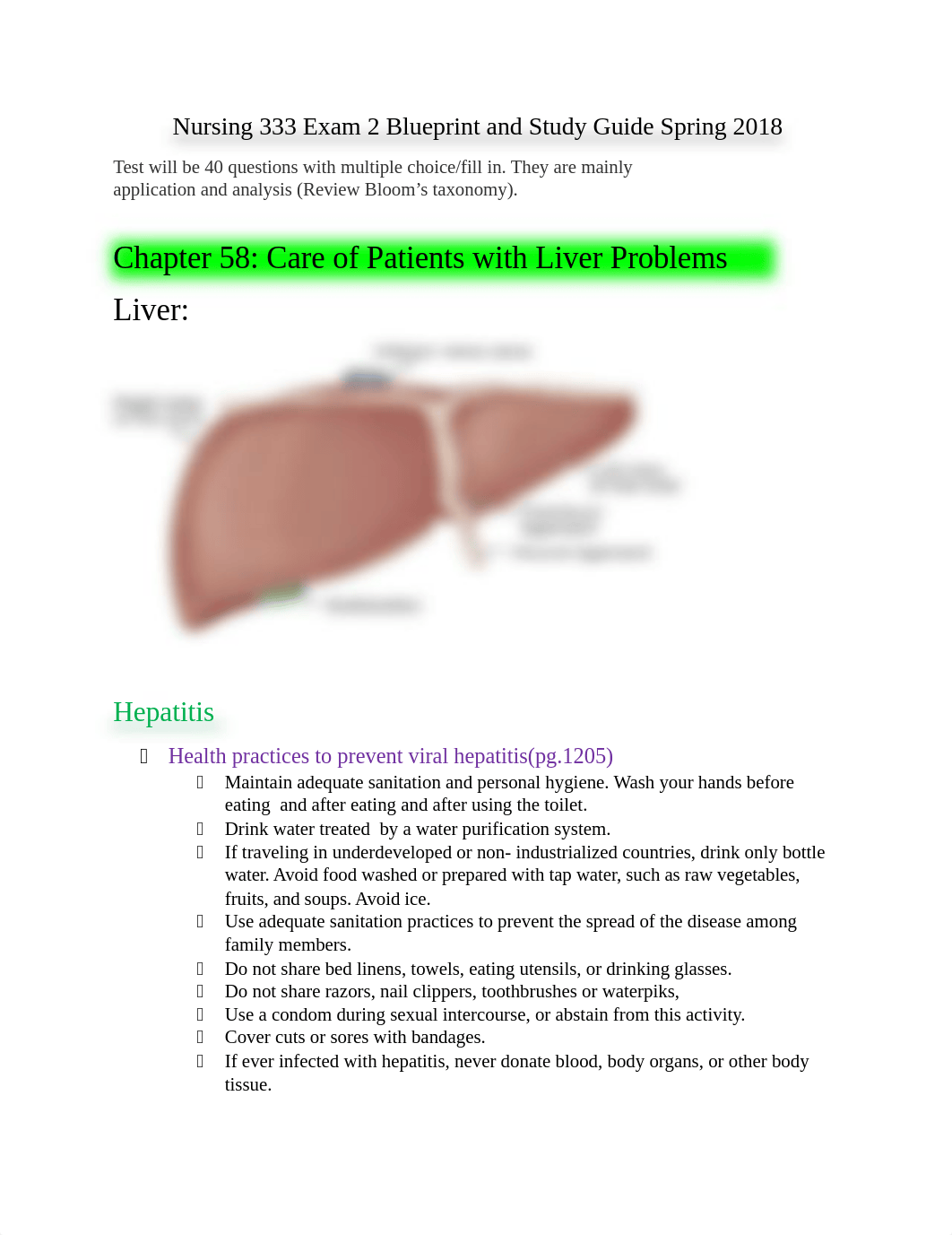 Exam 2 Blueprint Spring 2018 MED  SURGE final 1.docx_ds49es1xbok_page1