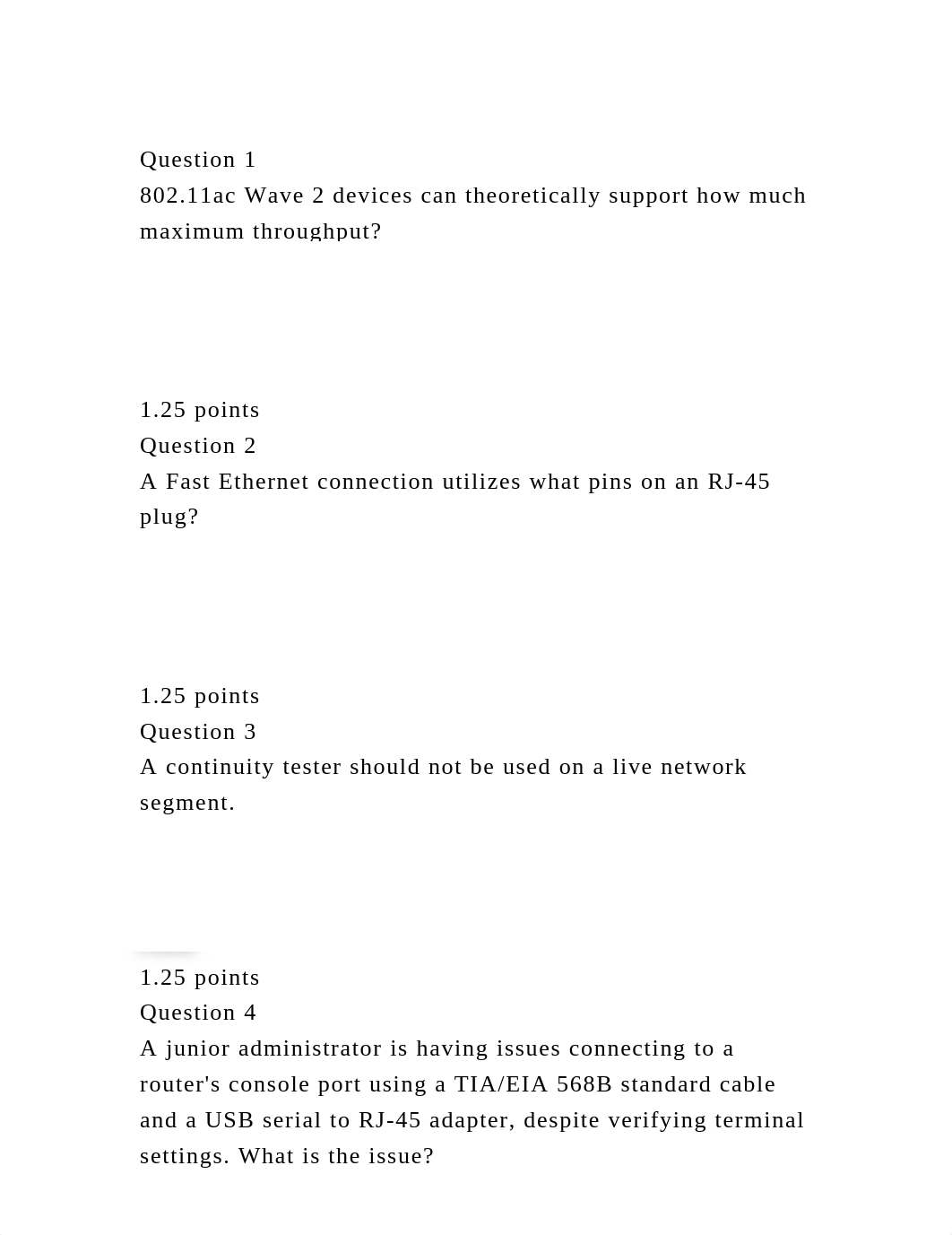 Question 1802.11ac Wave 2 devices can theoretically support how mu.docx_ds4fh1nebhx_page2