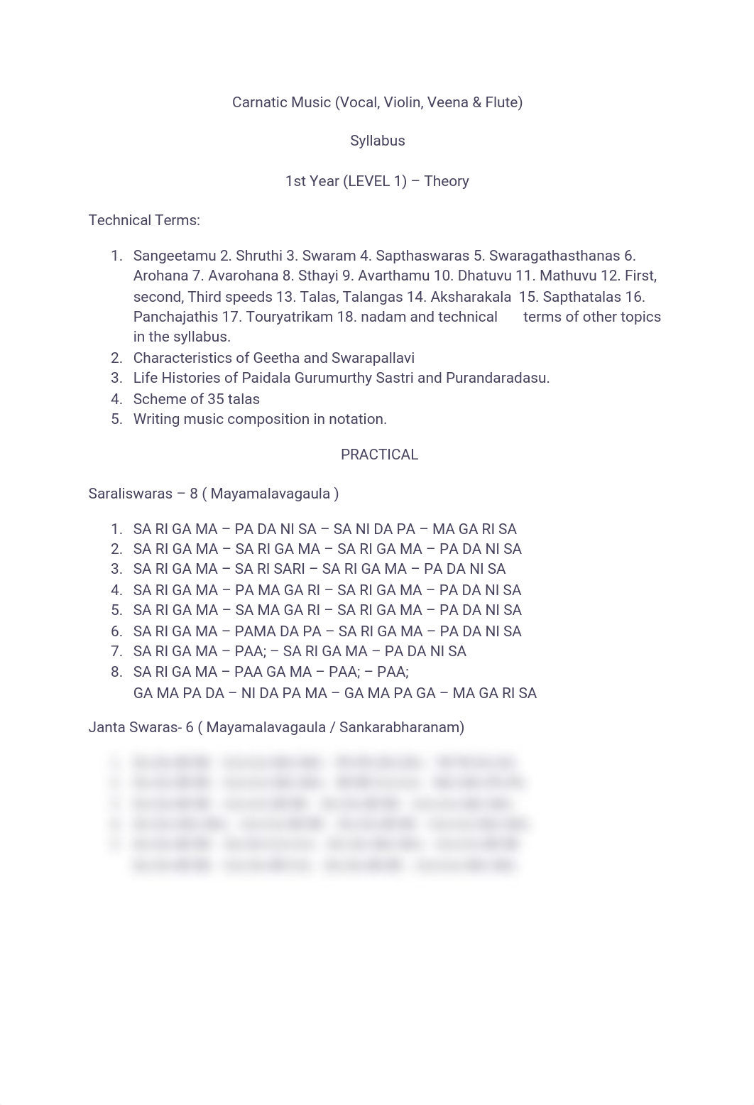 Carnatic Music L1 (Vocal, Violin, Veena & Flute).pdf_ds56cz0qxbc_page1