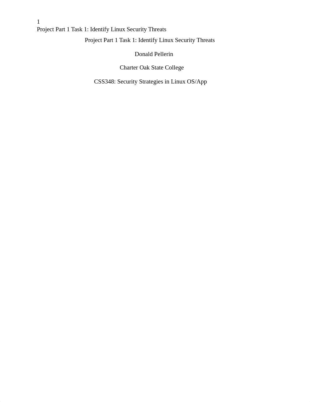 Donald Pellerin - Project Part 1 Task 1- Identify Linux Security Threats.docx_ds59ncgwzkj_page1