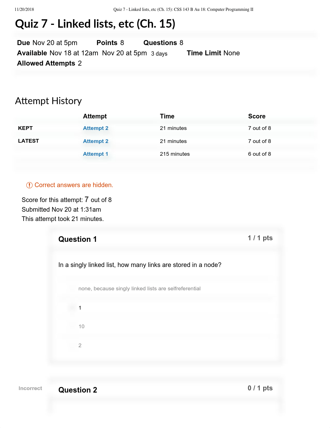 Quiz 7 - Linked lists, etc (Ch. 15).pdf_ds5bvnj4bd7_page1