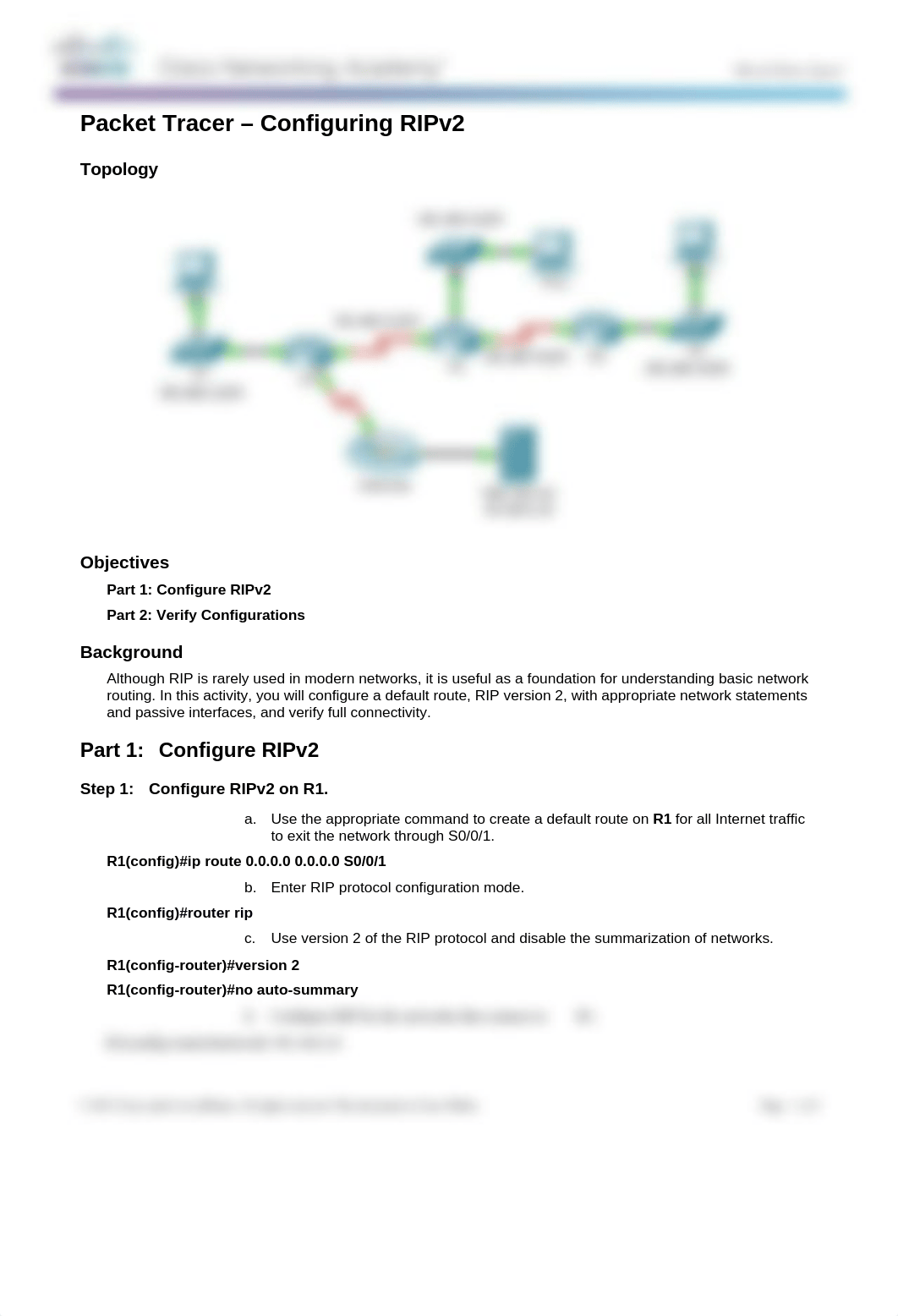 3.2.1.8 Packet Tracer - Configuring RIPv2 Instructions.docx_ds5g78c9pye_page1